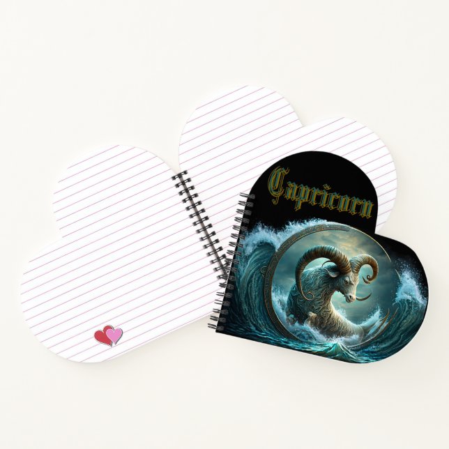 Capricorn Zodiac Sign Notebook (Inside)