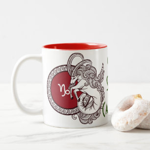 Capricorn zodiac sign personalised coffee mug