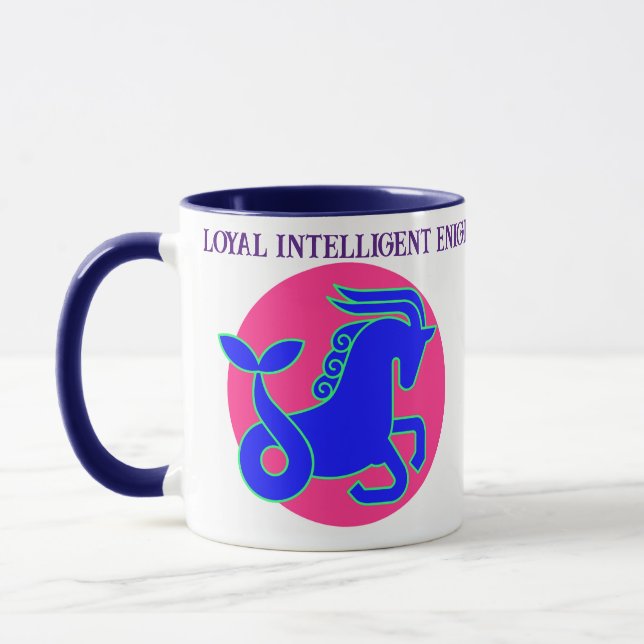 Capricorn Zodiac sign Personalised Mug (Left)