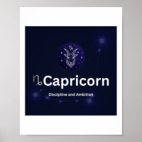 Capricorn Zodiac Sign Sticker