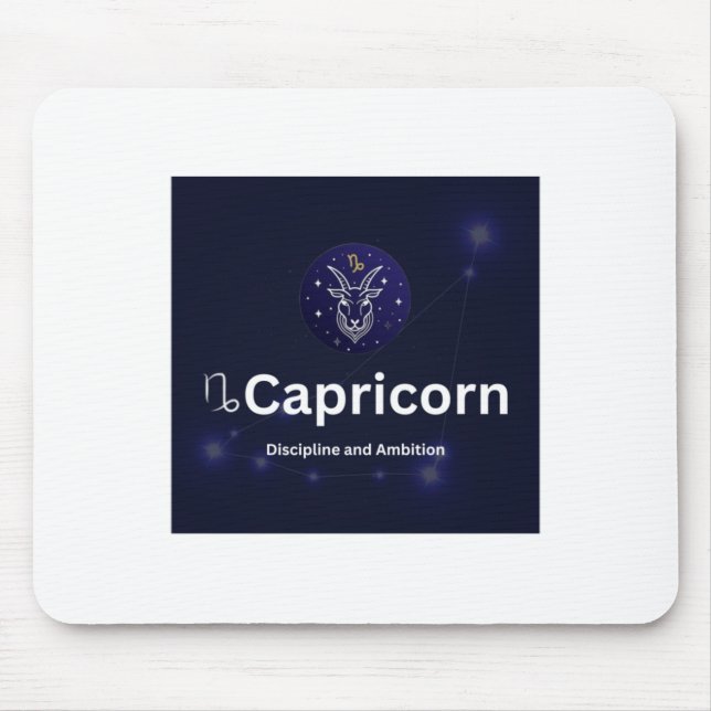 Capricorn Zodiac Sign Sticker  Mouse Pad (Front)