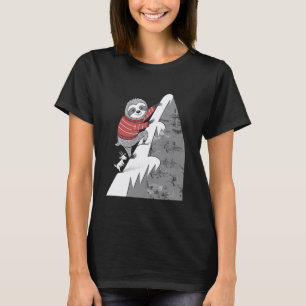 Capricorn Zodiac Sloth Adventure In Climbing T-Shirt