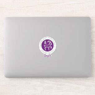 Capricorn Zodiac Star Sign Traits Purple Sticker