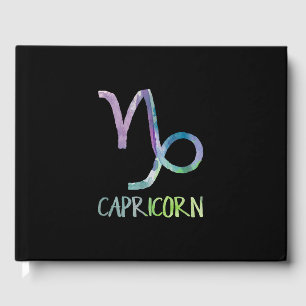 Capricorn Zodiac Symbol Astrology Sea Goat Gift Guest Book