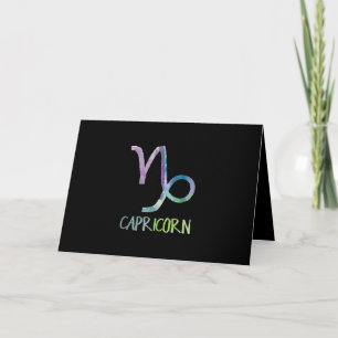 Capricorn Zodiac Symbol Astrology Sea Goat Gift Holiday Card