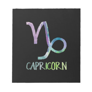 Capricorn Zodiac Symbol Astrology Sea Goat Gift Notepad