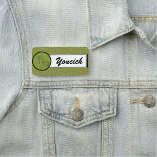 Capricorn Zodiac Symbol Element by K Yoncich Name Tag