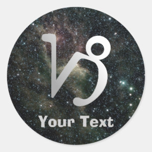 Capricorn Zodiac Universe Name Gift Tag Bookplate