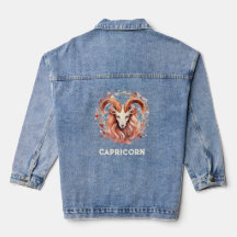 Capricorn Zodiac Women's Denim Jacket