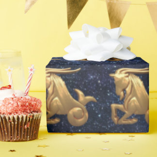 Capricorn Zodiac Wrapping Paper