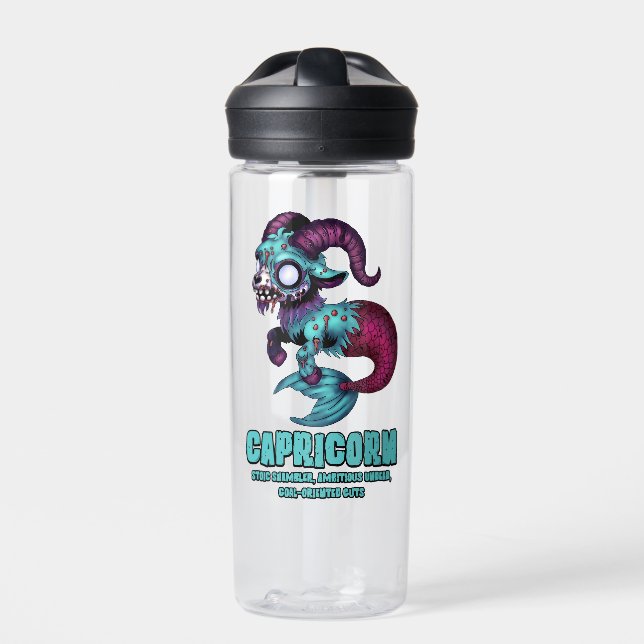 Capricorn Zombie Water Bottle (Front)