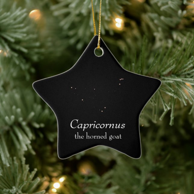 Capricornus Constellation Ceramic Tree Decoration (Tree)