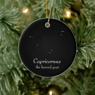 Capricornus Constellation Ceramic Tree Decoration