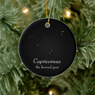 Capricornus Constellation Ceramic Tree Decoration