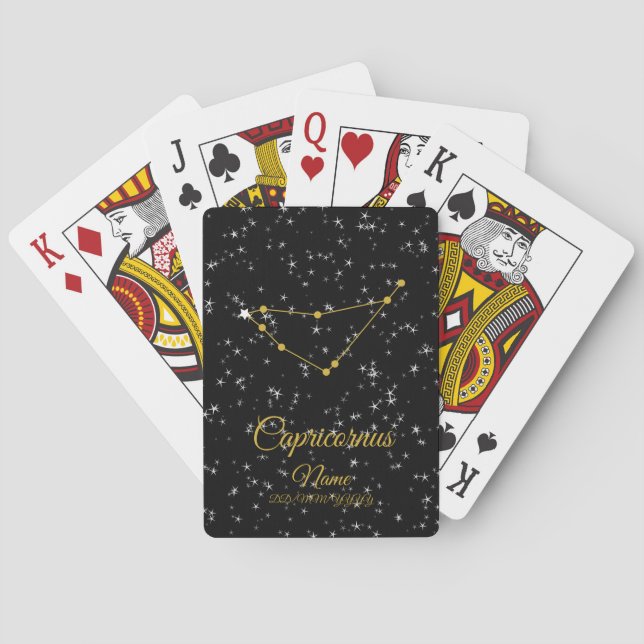 Capricornus Constellation Playing Cards (Back)