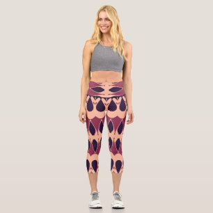 Capris, A multicolor trendy fabric pattern design Capri Leggings