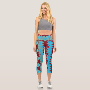 Capris, A multicolor trendy fabric pattern design Capri Leggings