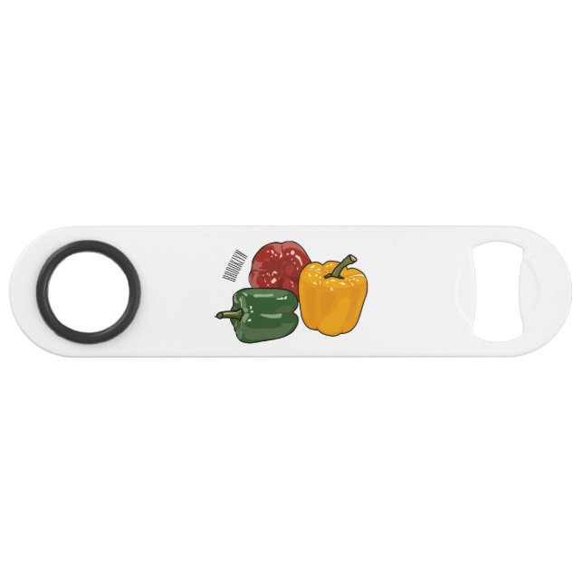 Capsicum cartoon illustration (Front (Horizontal))
