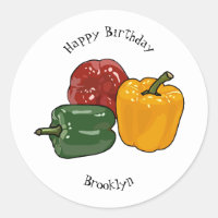 Capsicum cartoon illustration