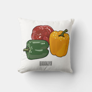 Capsicum cartoon illustration cushion