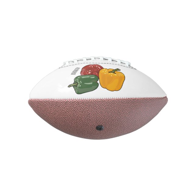 Capsicum cartoon illustration football (Rotated 270)