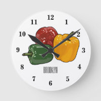 Capsicum cartoon illustration