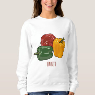 Capsicum cartoon illustration sweatshirt