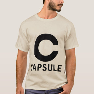Capsule logo tee (black graphic)