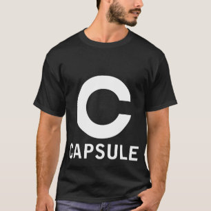 Capsule logo tee (white graphic)