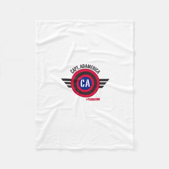 Capt Adamerica Fleece Blanket (Front)