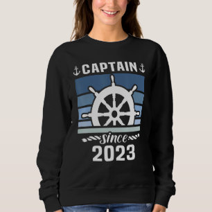 Captain 2023 Boat Driving Licence Motorboat Sailin Sweatshirt