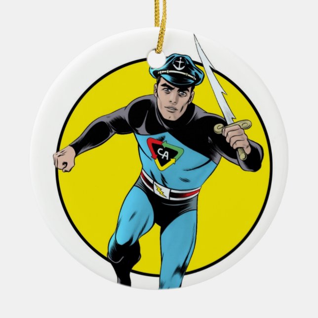 Captain Action 2010 Ceramic Tree Decoration (Front)