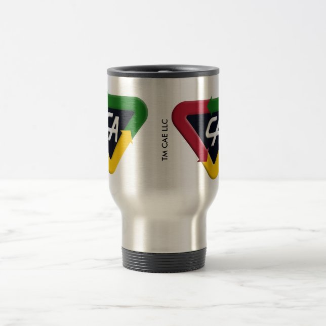 Captain Action  Chest Logo Travel Mug (Center)