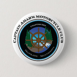 Captain Ahab's Motorcycle Club 6 Cm Round Badge