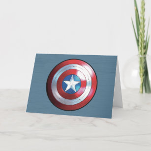 Captain America Shield Badge Card