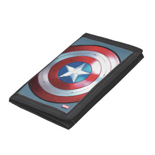 Captain America Shield Badge Trifold Wallet