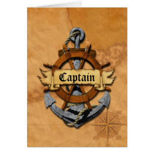 Captain Anchor And Wheel