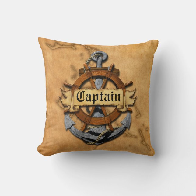 Captain Anchor And Wheel Cushion (Front)