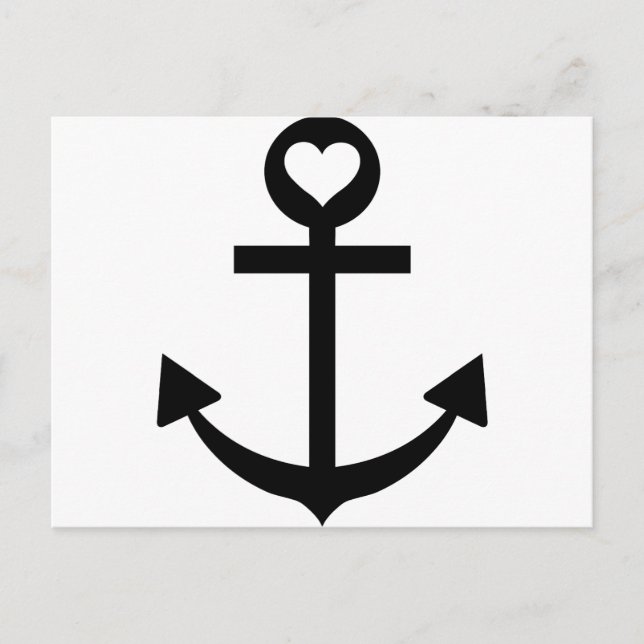 captain anchor heart postcard (Front)
