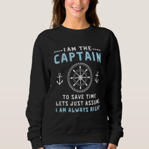 Captain And First Mate Seafaring Captain Of A Ship Sweatshirt