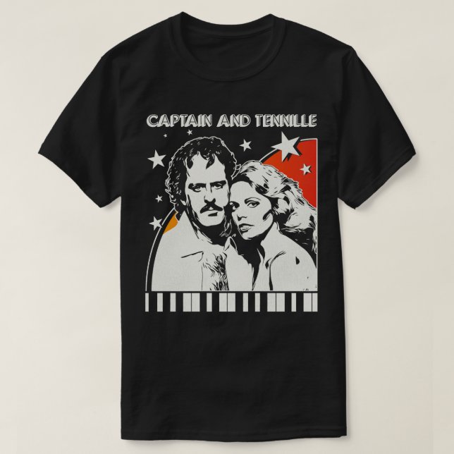 Captain and Tennille 70s Concert Fade T-Shirt (Design Front)