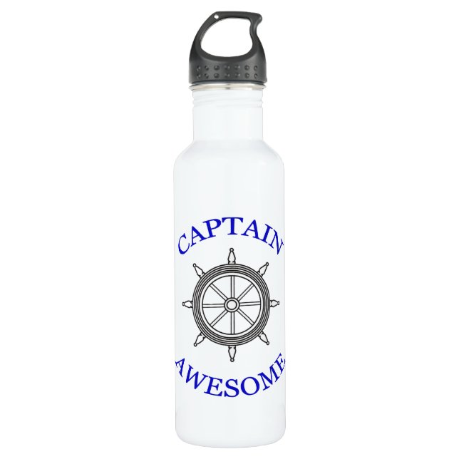 “Captain Awesome” 710 Ml Water Bottle (Front)