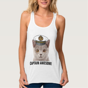 CAPTAIN AWESOME, Funny CAT T-Shirts