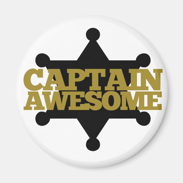 Captain Awesome Magnet (Front)