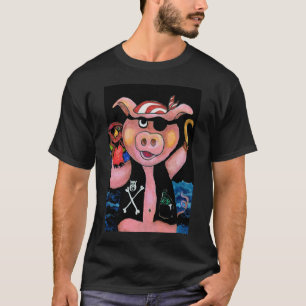 Captain Bacon, Pirate Pig & His Parrot T-shirt
