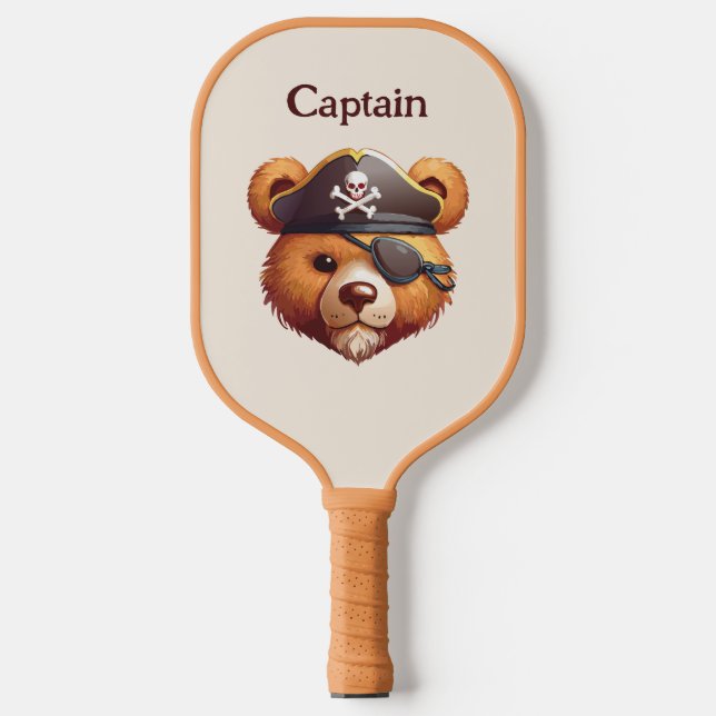 Captain Bear Pickleball Paddle (Front)