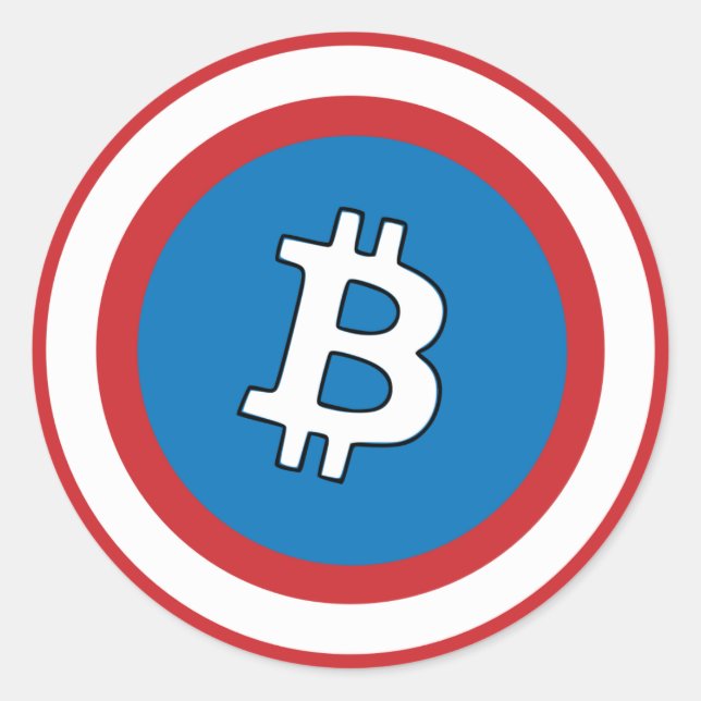 Captain Bitcoin Sticker (Front)