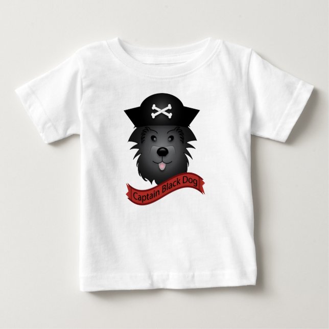Captain Black Dog - Baby Fine Jersey T-Shirt Baby T-Shirt (Front)