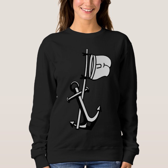Captain Boat Anchor Captain Sweatshirt (Front)