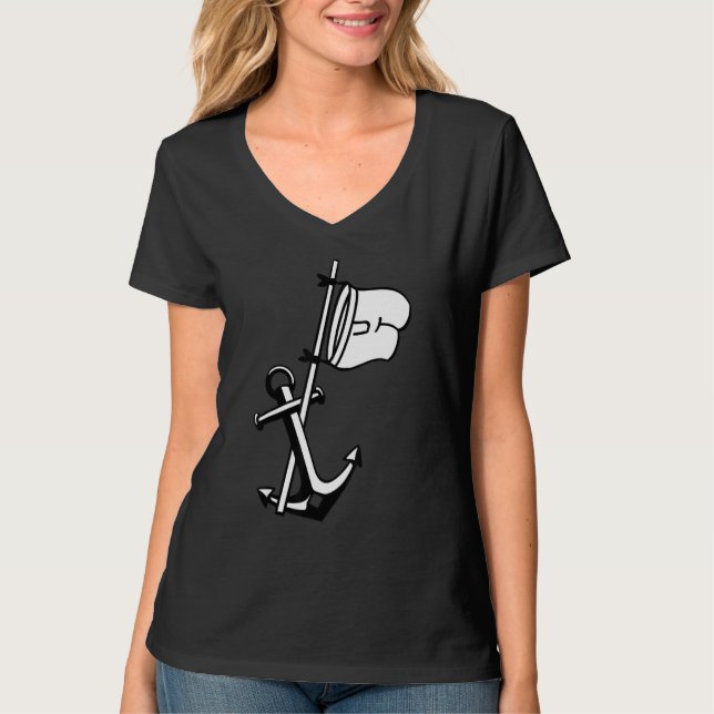 Captain Boat Anchor Captain T-Shirt (Front)